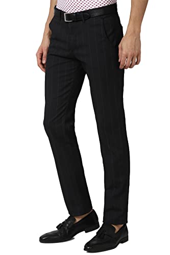 Image of Peter England Men's Regular Fit Cotton Blend Pants