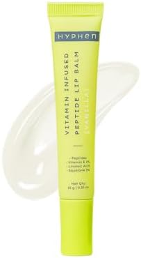 Hyphen-Vitamin Infused Peptide Lip Balm-Vanilla for Dry & Chapped Lips|Hydrating & Moisturizing Lip Balm for Unisex|for Dark Lips|Smoothen Lips & Repair Moisture Barrier|Vegan,SLS & Parabens Free|10gm