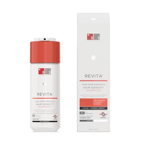 Revita Shampoo per capelli diradati di DS Laboratories - ispessente per uomini e donne, per favorire la crescita dei capelli, rinforzante, senza solfati, bloccante DHT (205mL)