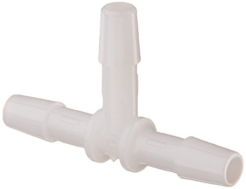 Eldon James T0-4HDPE High Density Polyethylene Equal Barb Tee, 1/4