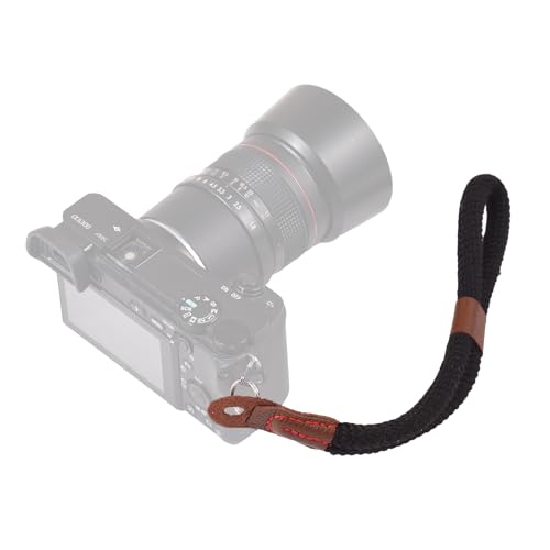 Namolit Correia de pulso de câmera ajustável de 26,5 cm para alça de mão de câmera para câmeras digi