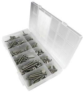 Kit de Tornillos Autorroscantes de Acero Inoxidable 216 Pzas