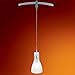 Nora Lighting NRS19-464BNFR 8.5 ft. Biba Rail Pendant, Frost Glass Outer, Frost Inner, Brushed Nickel