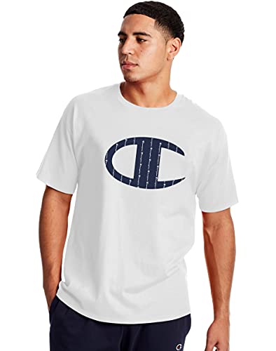Champion Men's T-Shirt, Men's Crewneck Cotton Tee, Men's Mid-Weight T-Shirt
