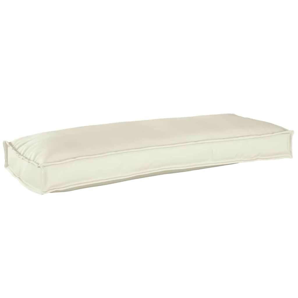 vidaXL Cuscino Crema 100 x 40 x 8 cm Tessuto Oxford, Cuscino Moderno Rettangolare per Soggiorno, Resistente all'Acqua, in Cotone Oxford, Comfort Minimalista