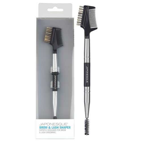 Peigne à cils et brosse à sourcils JAPONESQUE pour un maquillage naturel au quotidien