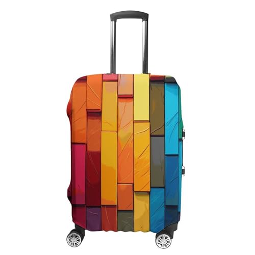 Travel Luggage Cover Suitcase Cover Suitcase Protector Colorful Board Luggage Covers Washable Baggage Cover Elastic Anti-Scratch Suitcase Case Protector for Adult Personalized Suitcase Covers