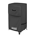ULTCOVER Waterproof Vertical Electric Smoker Cover 40 inch for Most Square Gas Propane BBQ Smokers Size Upto 28W x 23D x 43H inch, Black