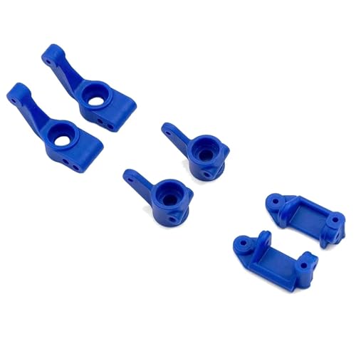 RC�J�[�p�[�c�A�N�Z�T���[ For Traxxas For Slash 2WD For Rustler For Stampede 1/10 �i�C���� �t�����g �L���X�^�[ �u���b�N �X�e�A�����O ���A �X�^�u �A�N�X�� �L�����A(Blue)