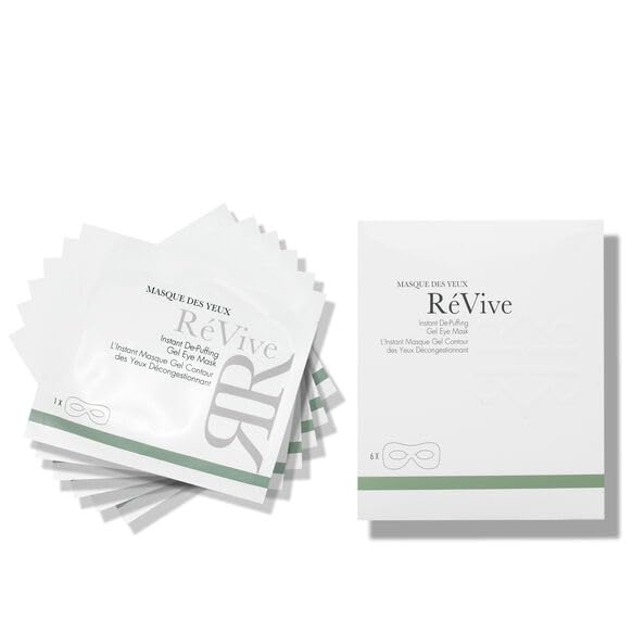 R Vive De-Puffing Gel Eye Mask - Hydrating Under Eye Masks for a Refreshed Glowing Appearance - Made