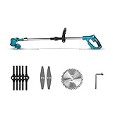 Heckenschere, Tragbarer elektrischer faltbarer Rasenmäher, verstellbarer elektrischer Trimmer mit Zubehör, Gartenbeschneidungswerkzeug(NO Roll Set)
