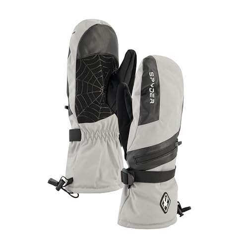 Spyder Womens Insulated Winter Ski Mitten Pewter S