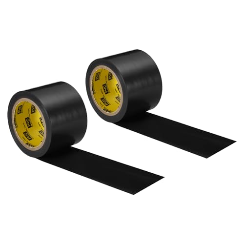 Image of PATIKIL Corrosion Protection Pipe Tape, 2 Pcs 30 Ft x 2 Inch PVC Insulation Wrap Duct Tape Self Adhesive for Metal Electrical Piping Drain Pipe Electrical Wires HVAC Duct, Black