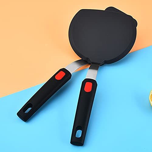 Image of Silicone Turner, Non-Stick Hygienic Solid Heat-Resistant Flexible Silicone Spatula ((N) Pack of 1)