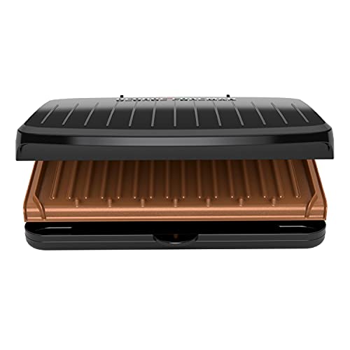 George Foreman 5-Serving Classic Plate Electric Indoor Grill And Panini Press, Space Saving Design, Black #TOP1