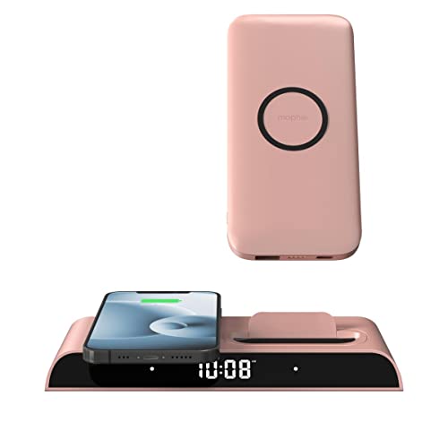 Mophie Powerstation Wireless Charging Dock With Removable 10,000Mah Power Bank, Charge Up To 3 Devices, Rose #TOP19