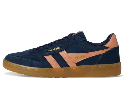 Image of Gola Womens Hawk Suede '86, Navy /Terracotta /Gum, 11, Medium
