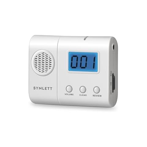 SYNLETT Wireless Caregiver Pager with LCD Number Monitor Alert Tone Silent Mode Compatible with SYNLETT Wireless Nurse Call System Caregivers Nurses Service Staff Must Pair to CMU to Function Cover