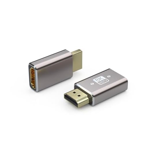 SOMDARHK HDMI Adapter Male to Female Connector 2 Pack for Laptop Desktop | Aluminum alloy housing,standard 2.1 gold plated port,3D vision,8K UHD,for PS4/Set-top Box/HDTV/projector/camera,mini size