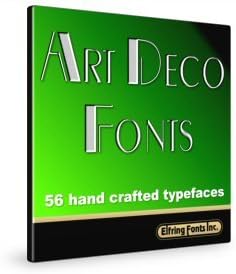 Art Deco Font Set