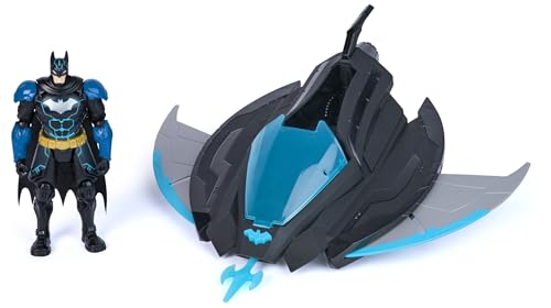 Spin Master DC Comics, Batman Ninja, Batwing con proyectil y Figura de acción de 15 cm, para niños a Partir de 4 años