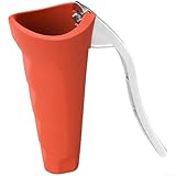 ComfyHarbor Nussknacker aus Edelstahl für Walnüsse, Pekannüsse, Haselnüsse | 0,7–4 cm Kapazität, Hebelmechanismus, Spritzschutz | einfach zu bedienendes Küchenwerkzeug (Rot 1)