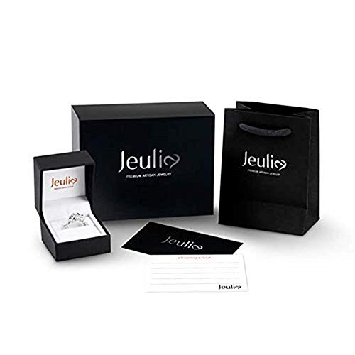Image of Jeulia Diamond Band Rings for Women cz Sterling Silver Interchangeable Ring Sets Wedding Engagement Anniversary Promise Ring Bridal Sets