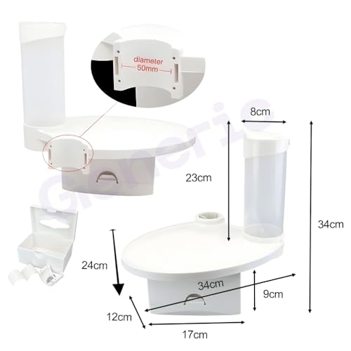 Image of Dental 3 in 1 Utility tray with Dispenser Water Cup Holder, Tissue Box & Utility Tray for Dental Implant of dental chair parts (Pack of 1 / COLOR AS PER AVAILBILITY)
