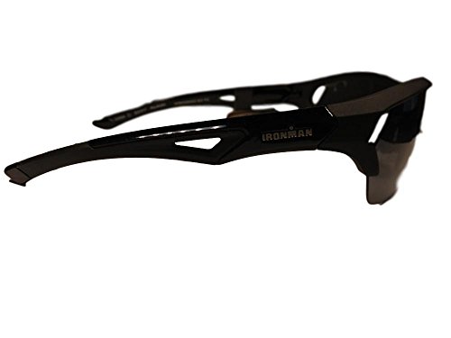 Ironman Interference Black and Grey Sport Sunglasses Half Frame with 100% UVA/UVB Protection Shatter Resistent Lenses2