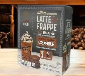 Miniatura 2 de Ultra Premium Latte Frappe Mix Mocha Cookie Crumble Enjoy Cold Paquetes de 3-3.35 oz (95G) Peso neto 10.05 oz (285G)