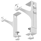 Juego de 2 soportes para barra de cortina sin taladrar, barra de cortina sin...