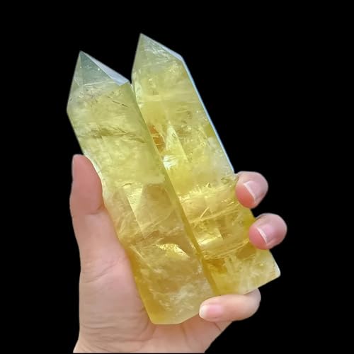 Piedra de citrino hexagonal de 9-10 cm como regalo de inauguración 3