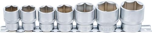 BGS 9108 | Jeu de Douilles, six pans | 12,5 mm (1/2) | 20-32 mm | 7 pièces