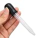 2pc Small Dropper, Liquid Dropper, 5ml Capacity Light Weight Silicone Material Medicine Dropper, Portable Pipettes for Scientific Experiments(Black)