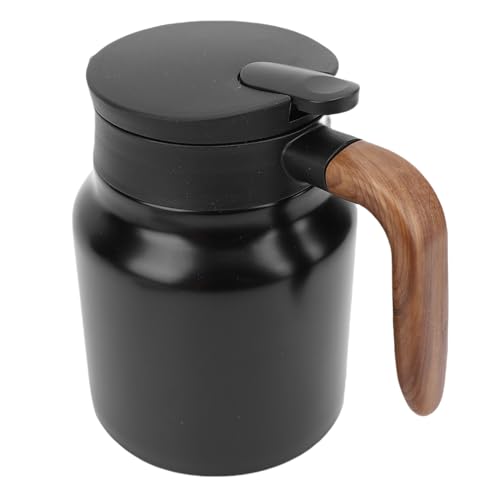 Thermal Coffee Carafe, 1000ml Stainless Steel Vacuum Tea Pot with Filter, Multifunctional Insulated Water Beverage Pitcher Dispenser Thermal Coffee Pot with Leakproof Lid (Matte