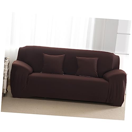 Housse de canapé extensible brune anti-déchirure contre les griffes - 4