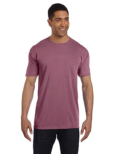 Image of Comfort Colors Men's Adult Short Sleeve Pocket Tee, Style 6030 Berry, 3X-Large