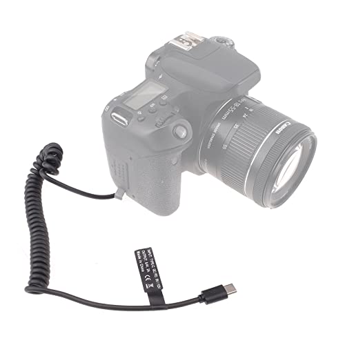 Focusfoto Usb-C Type-C To Full Decoded Lp-E17 Dummy Battery Dr-E18 Coupler Power Adapte Spring Cable For Canon Eos R8 R10 Rp 77D 200D Mark Ii 250D 750D 760D 800D 850D;Rebel T6I T6S T7I T8I Sl2 Camera thumb #6