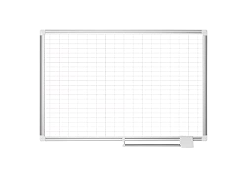 MasterVision Magentic Dry Erase Planning White Board, 1