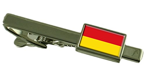Pisacorbatas de Paderborn Alemania en metal plateado para trajes de hombre