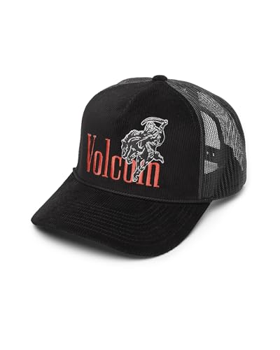 Image of Volcom Men's Snapback Hat - 6-Panel Twill Flat Brim Cap Adjustable Snap Closure