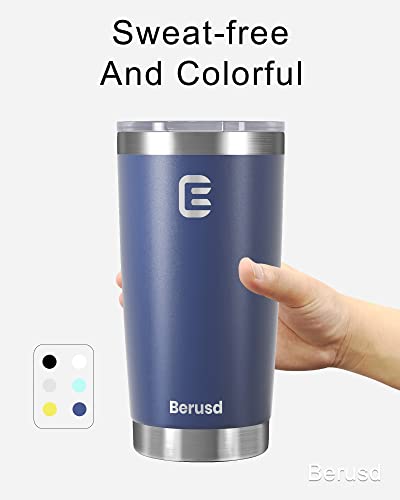 image for Berusd Coffee Cup 600ml Insulated Tumbler with Lid, Double Wall Vacuum