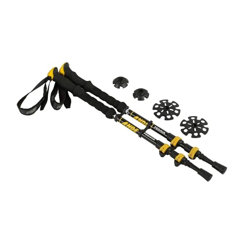 Bastones trekking ligeros Ande Fedaia con sistema telescópico ajustable antiimpacto