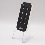 NICE MYGO8 - Telecomando a 8 canali nero per cancelli e porta del garage, 433,92 MHz, sostituisce le gamme FLOR-S, ONE e FLORE + 1 Goodies DOMOBIP (confezione da 3)