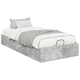Vopese Ottoman Bettgestell Beton Grau 90 x 200 cm Holzwerkstoff Betten und Zubehör Model3409256