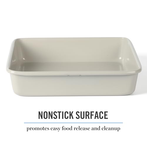 Image of Martha Stewart Gallen 9 Inch Square Nonstick Carbon Steel Cake Pan - Cool Grey (Pack of 6)