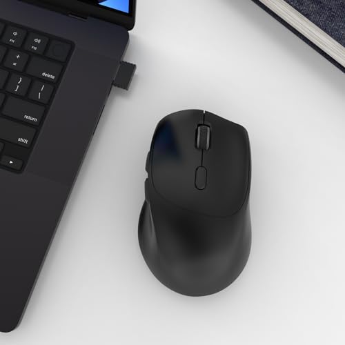 BQSS Wireless Computer Mouse, 2.4G Noiseless Mouse with USB Receiver -3 Adjustable DPI Levels-Portable Computer Mice Compatible with PC, Mac, Laptop, Chromebook (Black) 9 BQSS Wireless Computer Mouse, 2.4G Noiseless Mouse with USB Receiver -3 Adjustable DPI Levels-Portable Computer Mice Compatible with PC, Mac, Laptop, Chromebook (Black) - Image 7