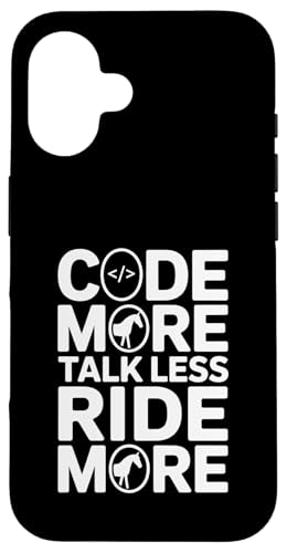 Code More Talk Less Ride More ��n�v���O���}�[ �X�}�z�P�[�X iPhone 16 �p