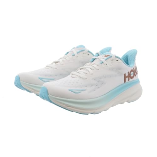 HOKA [ホカ] 陸上/ランニング ランニングシューズ クリフトン 9 ワイド レディス 24.0 ホワイト×ゴールド