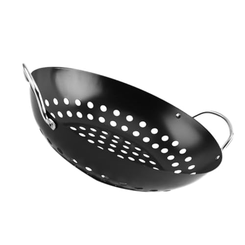 Gogogmee Grill Utensils Set Barbecue Accessories Grill Round Plate Metal Non-stick Baking Pan